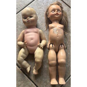 Vintage Dolls Broken 1950’ ‘60’s Era 2 Different Dolls